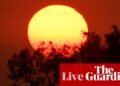 Australia news live: lingering Queensland heatwave sees temperatures 8C above average; ANZ posts $6.7bn profit as overdue loans surge | Australia news