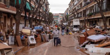 Storms In Barcelona Disrupt Rail Service As Troops Search For Flood Victims In Valencia