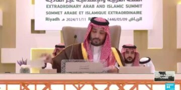 Saudi crown prince MBS condemns Gaza 'genocide', at Arab summit