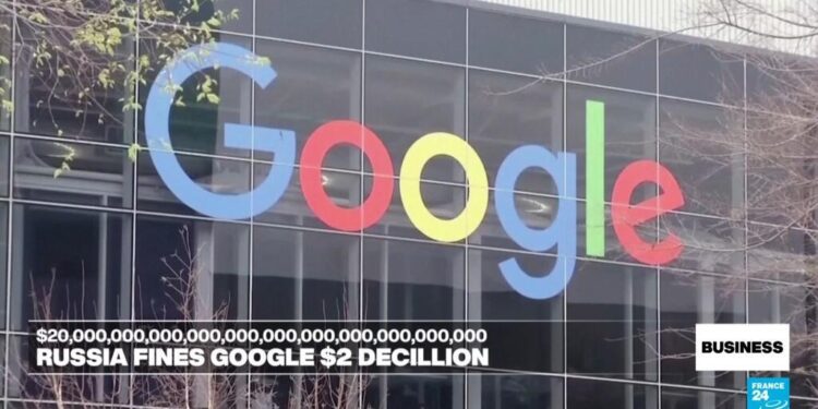 Russia fines Google a sum greater than world's total GDP