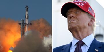 Donald Trump watches SpaceX launch with Elon Musk, but test flight does not go as planned | US News