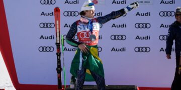 Brazilian Skier Celebrates World Cup Success With Snow Samba