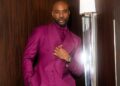 Fashion Bomb Men: Morris Chestnut Posed in a Maroon Gregoire By Paris Suit While Doing Press
