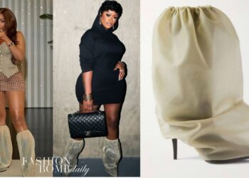 Bomb Accessories: Yung Miami and Maggie Carrie Are Spied in the Nude $1,890 Alexander McQueen Mesh and Faux Leather Boots (Shop Here)