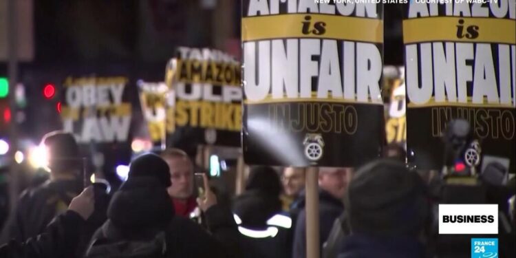 Amazon workers strike days ahead of Christmas