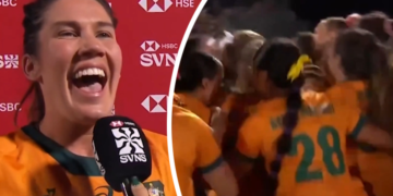 Australia defeat New Zealand in Dubai women’s final, Charlotte Caslick interview video, Maddison Levi try highlights