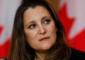 Canada’s finance minister Chrystia Freeland resigns in blow to Justin Trudeau
