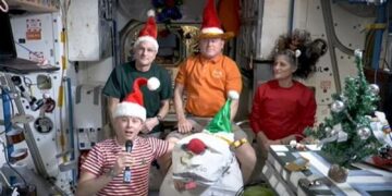 Stranded NASA astronauts send Christmas message from space | Science, Climate & Tech News