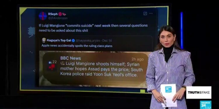 No, the BBC did not report that Luigi Mangione 'shot himself' in prison