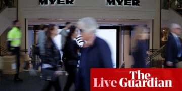 Australia news live: Myer shareholders approve merger deal; closure of remaining Rivers stores triggers 650 job losses | Australia news