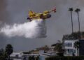 Drone takes out Super Scooper fighting Los Angeles wildfires