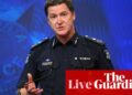 Australia news live: Victoria police commissioner says ‘alarming number’ of officers investigated over sexual violence allegations | Australia news