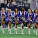 Dallas Cowboys Cheerleader Knocked Down By Football