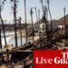 LA fires live: risk of ‘rapid fire spread’ as near hurricane-force winds forecast in some areas | California wildfires