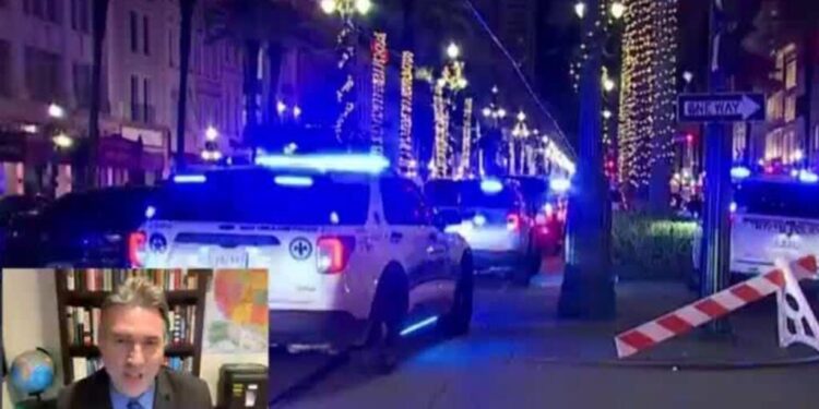 At least 10 dead after man rams truck into crowd in New Orleans
