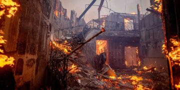 LA wildfire site is one of most exclusive suburbs – but it’s in the grips of one of mother nature’s terrifying levellers | US News