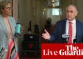 Australia politics live: Zali Steggall confronts Don Farrell in parliament corridor over political donations law change | Australia news
