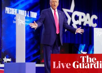 US politics live: Donald Trump addresses Conservative Political Action Conference in Maryland | Donald Trump