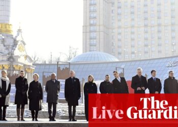 World leaders reiterate support on third anniversary of war as Zelenskyy hails ‘absolute heroism of Ukrainians’ – live | Ukraine