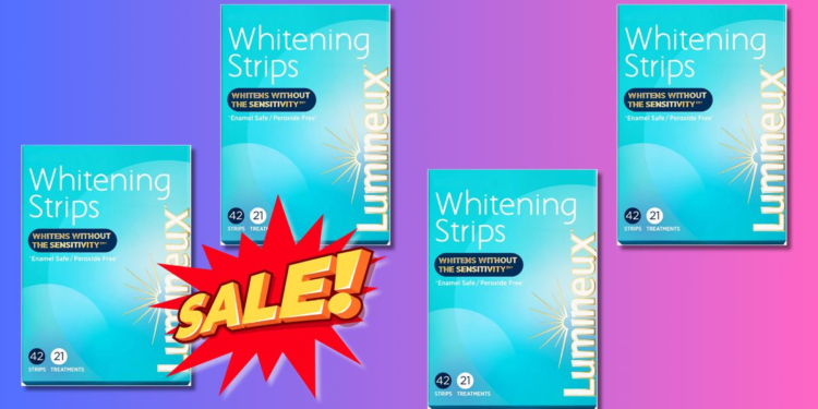 The Lumineux’s Teeth Whitening Strips Are On Sale