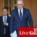 Australia politics live: PM says two-state solution stance after Trump’s Gaza ‘take over’ comments ‘the same as it was this morning’ | Australian politics