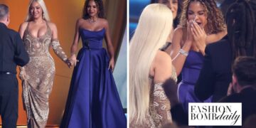 Blue Ivy Joined Beyonce on Stage at the Grammys in a Royal Purple Naeem Khan Strapless Gown