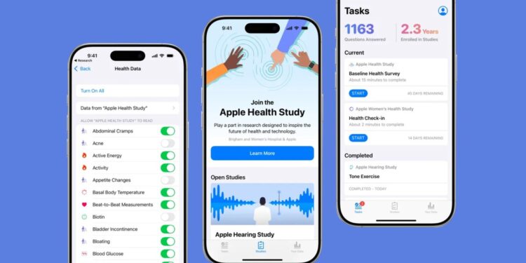 Apple launches wide-ranging health study to help develop future features
