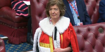 Sue Gray takes up seat in House of Lords – and receives new title | Politics News