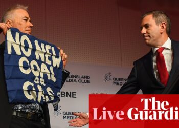 Australia news live: anti-coal protesters disrupt Chalmers’ budget preview speech; renters need $130k income to afford average property, report shows | Australia news