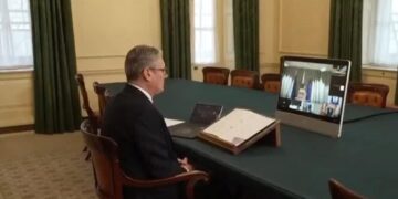 'Coalition of the willing': UK hosts virtual summit while US talks with the Kremlin