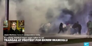 Riots break out at Ankara university campus after Erdogan rival detained