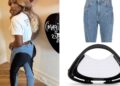 Serena Williams Posed for the ‘Gram in Blue $690 Mugler Jeans and a White $1,295 Balmain ‘Jolie Madame’ Handbag