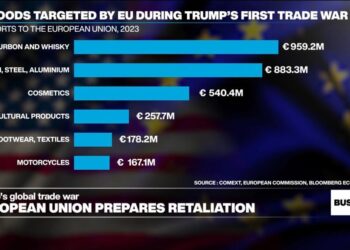 Macron attempts to avert trade war at Trump meeting as EU prepares tariff response