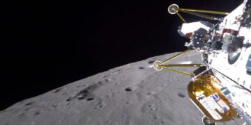 Athena lander does not appear to be standing upright on moon | Science, Climate & Tech News