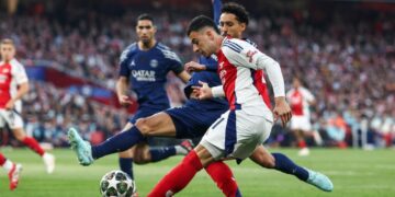 Dembele goal gives PSG narrow advantage over Arsenal in Champions League