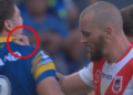 Parramatta Eels vs St George Illawarra Dragons results, round 5, Gold Coast Titans vs Dolphins updates, latest news; Clint Gutherson scores a try; Darryl Brohmann’s grim Panthers call