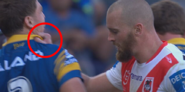 Parramatta Eels vs St George Illawarra Dragons results, round 5, Gold Coast Titans vs Dolphins updates, latest news; Clint Gutherson scores a try; Darryl Brohmann’s grim Panthers call