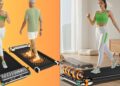 This 2 in 1 Walking Pad And Massage Treadmill Is Nearly 40% Off
