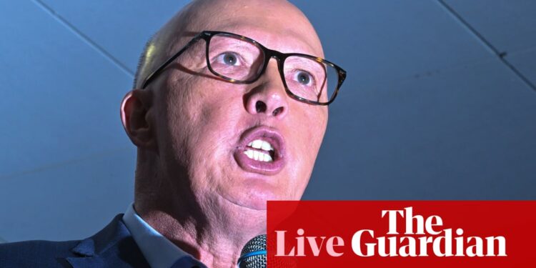 Australian election 2025 live updates: Dutton tells supporters not to listen to ABC, Guardian and ‘other hate media’; Albanese talks up telehealth plan | Australia news