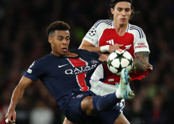 First round of Champions League semi-finals between PSG and Arsenal