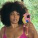 Lizzo Stuns in New Yitty Thong and Hot Pink Lace Bra Set