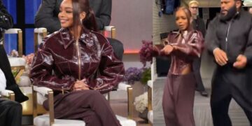 Marsai Martin Slays in a Maroon Elisabetta Franchi FW25 Look on the Jennifer Hudson Show