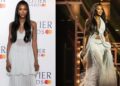 Naomi Campbell Wore a White Chanel Sheer Look to the Olivier Awards