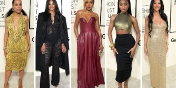 On the Scene at the Fashion Trust U.S. Awards: Kerry Washington in a Gold Beaded Burberry Gown, Ciara in a Black Lace Dundas Look, Taraji Henson in a Red Leather Simkhai Dress + More!