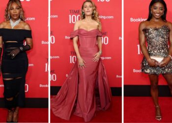 On the Scene at the Time 100 Gala: Serena Williams in a Black Stella McCartney Dress, Blake Lively in a Red Zuhair Murad Gown, Simone Biles in Oscar De La Renta Corset Dress + More!