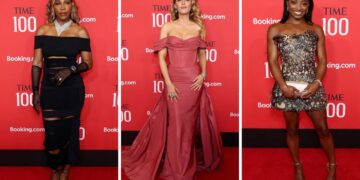 On the Scene at the Time 100 Gala: Serena Williams in a Black Stella McCartney Dress, Blake Lively in a Red Zuhair Murad Gown, Simone Biles in Oscar De La Renta Corset Dress + More!