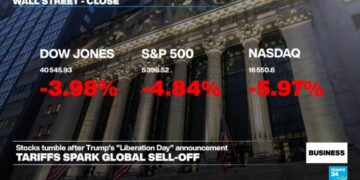 US stocks lead worldwide selloff after Trump's tariff announcement