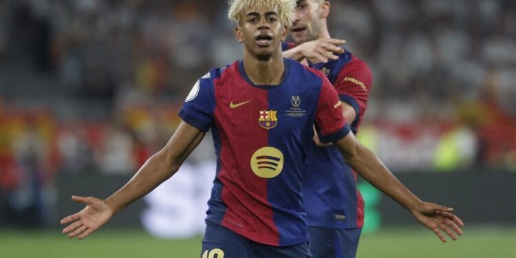'A talent born every 50 years': Barcelona's Yamal makes Champions League history