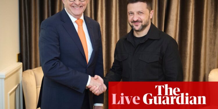 News live: Zelenskyy urges Australia to put more sanctions on Russia | Australia news