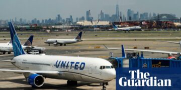 Major delays at Newark airport as FAA cites air traffic control staffing issues | US news